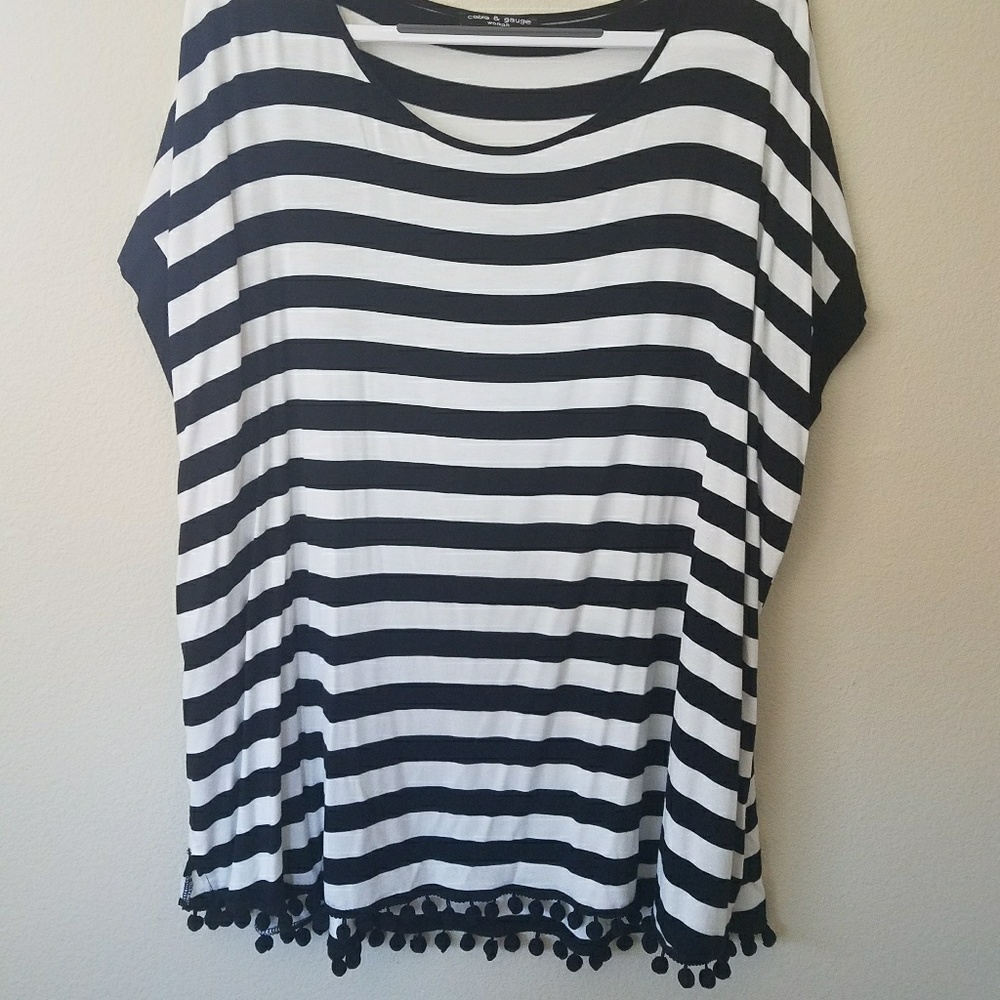Cable and Gauge striped Tee